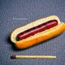 Polymer clay hotdog