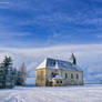 Church in winter