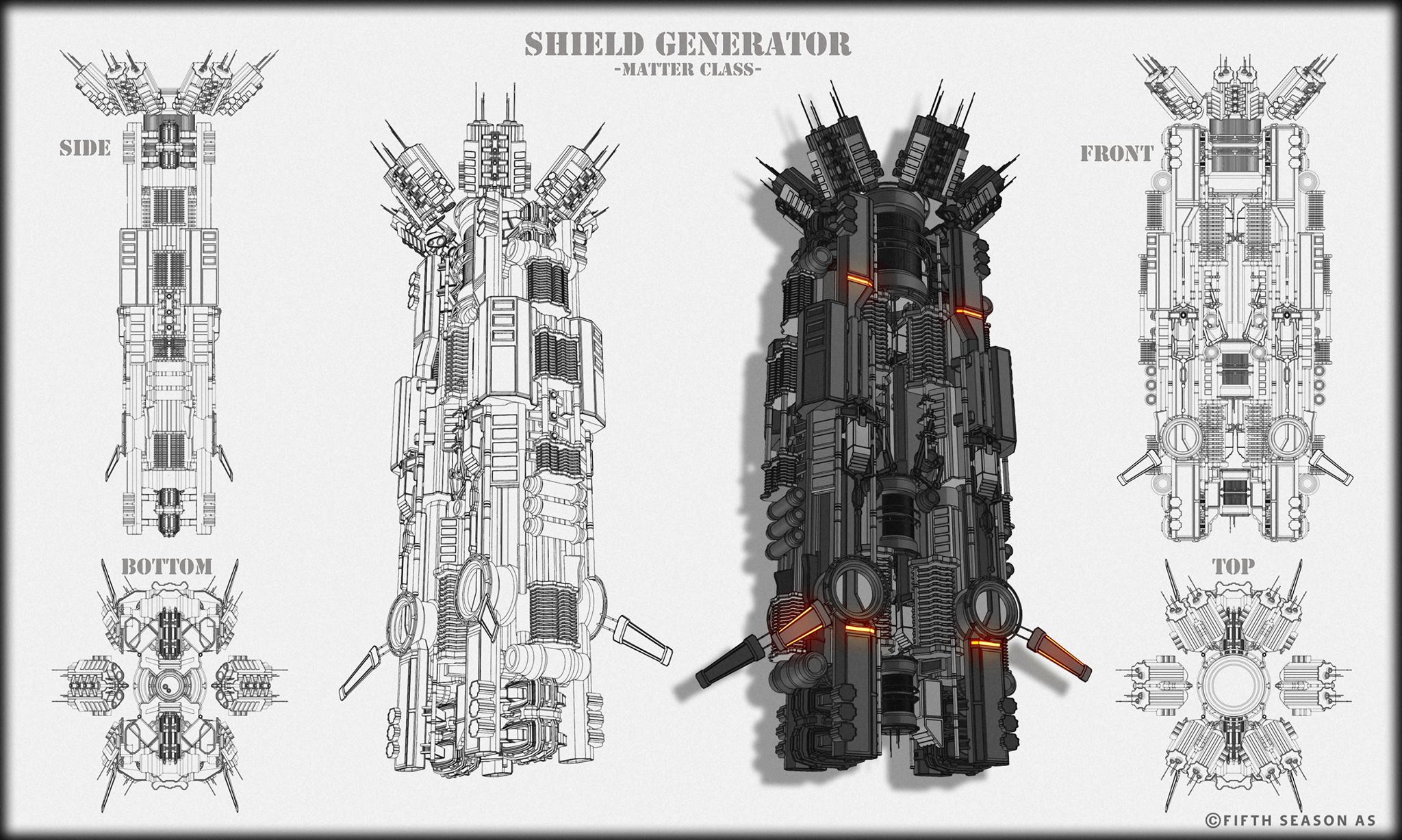 Matter Class shield Generator Concept