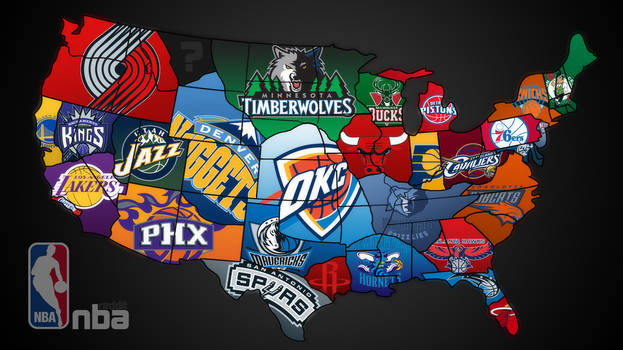 2011 NBA Teams Map