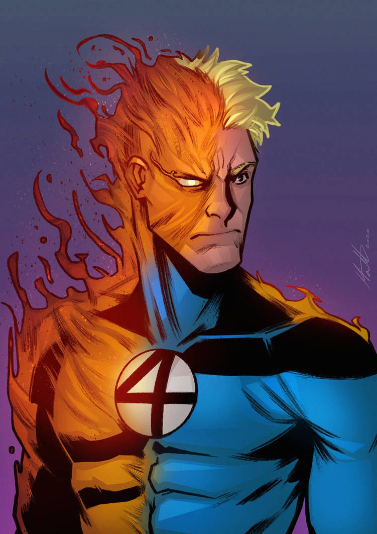 Human Torch by MattDrawss on DeviantArt