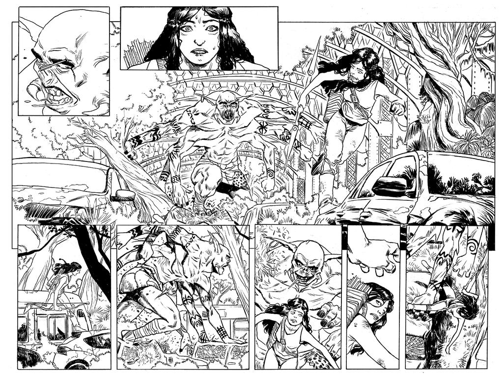 Hinterkind 2nd issue doublespread by FrancescoTrifogli Hinterkind 2nd issue doublespread by FrancescoTrifogli