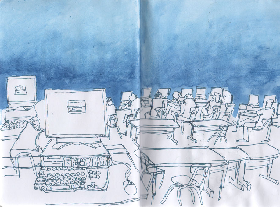 Computer Lab Drawing Color computer lab by SusurrousSawfish on DeviantArt