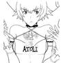 dot hack - Atoli - Catherine (game) parody lineart