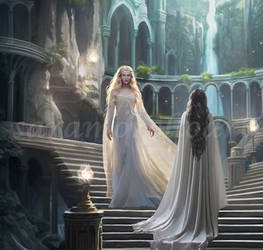 Aredhel meets Galadriel in Menegroth