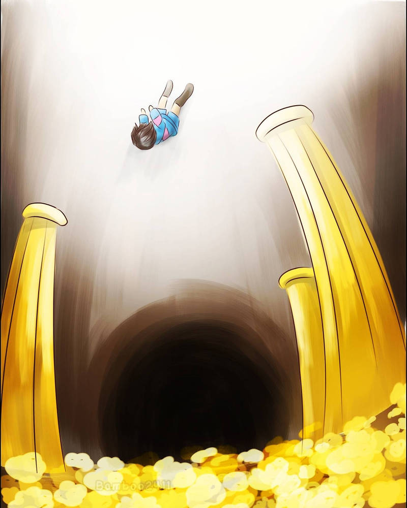 Undertale Human Fall The Falling Human - Undertale by Bamboo2411 on DeviantArt