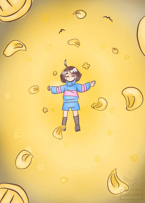 Undertale Human Fall The Falling Human - Undertale (Pic 2) by Bamboo2411 on DeviantArt