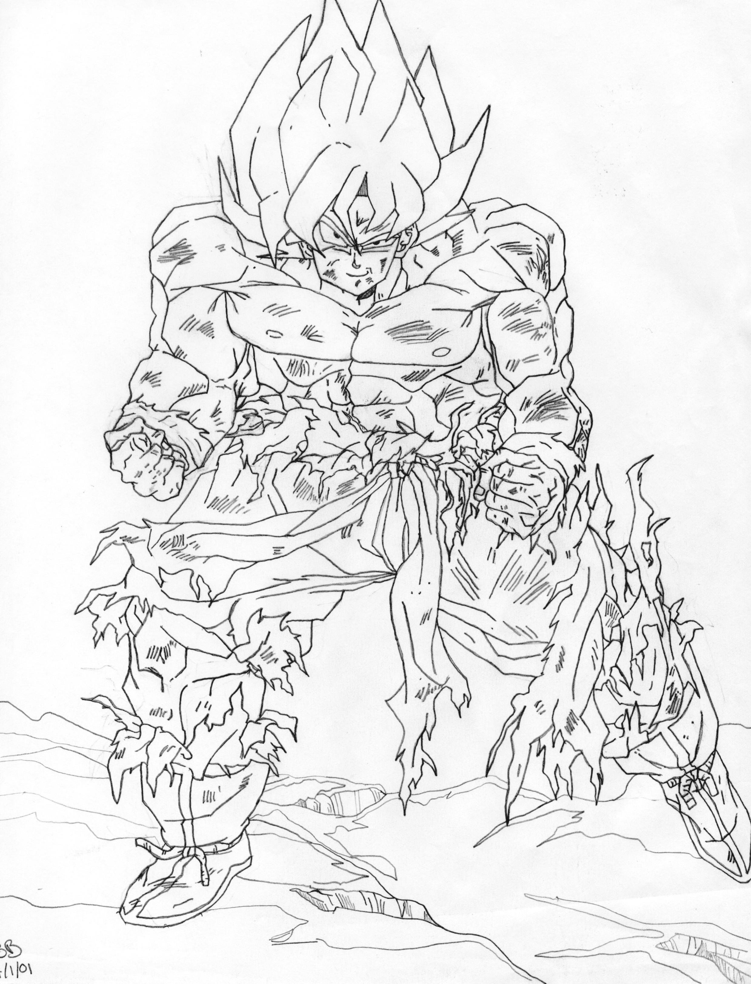 Goku pencil