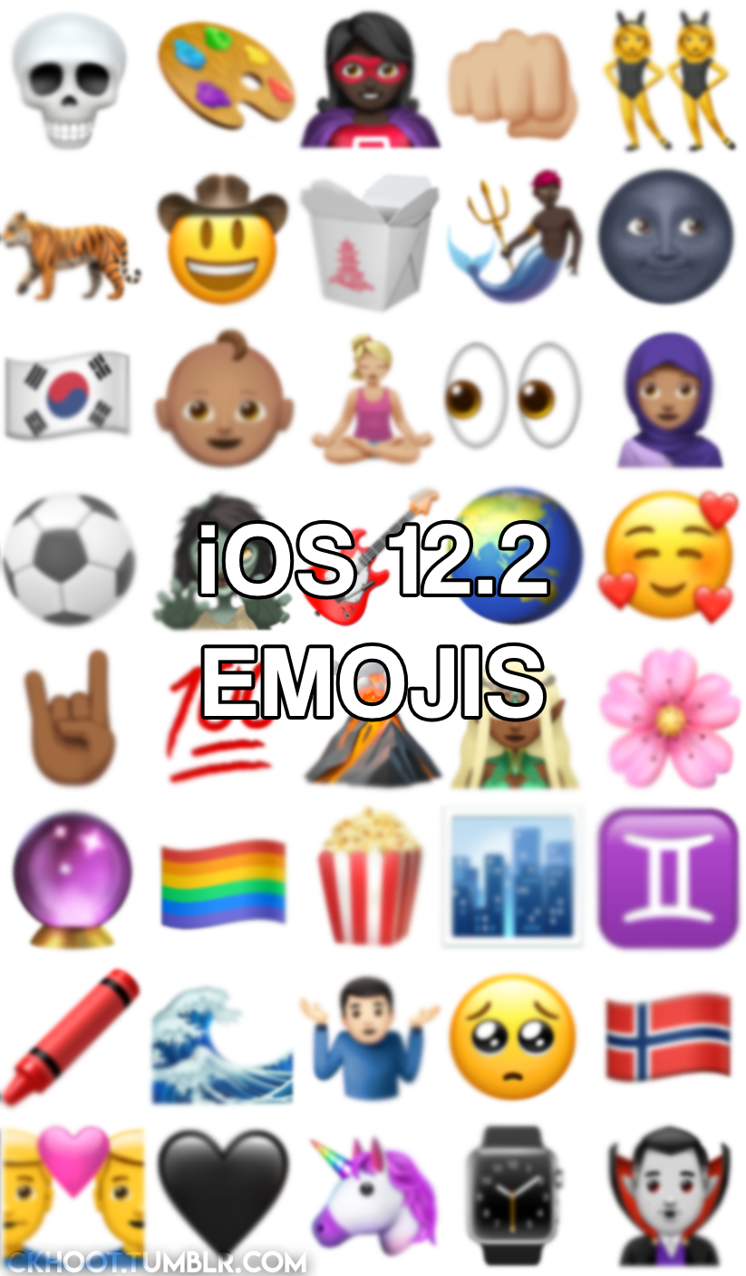 ios 12 2 emojis png pack by ckhoot on