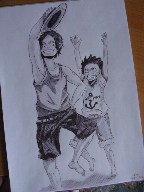 Luffy and Ace