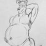 Big Pregnant Chase by MDTartist83