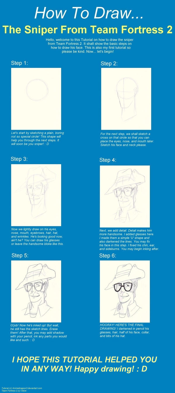 How To Draw Sniper Tutorial by animedragoon3 on DeviantArt