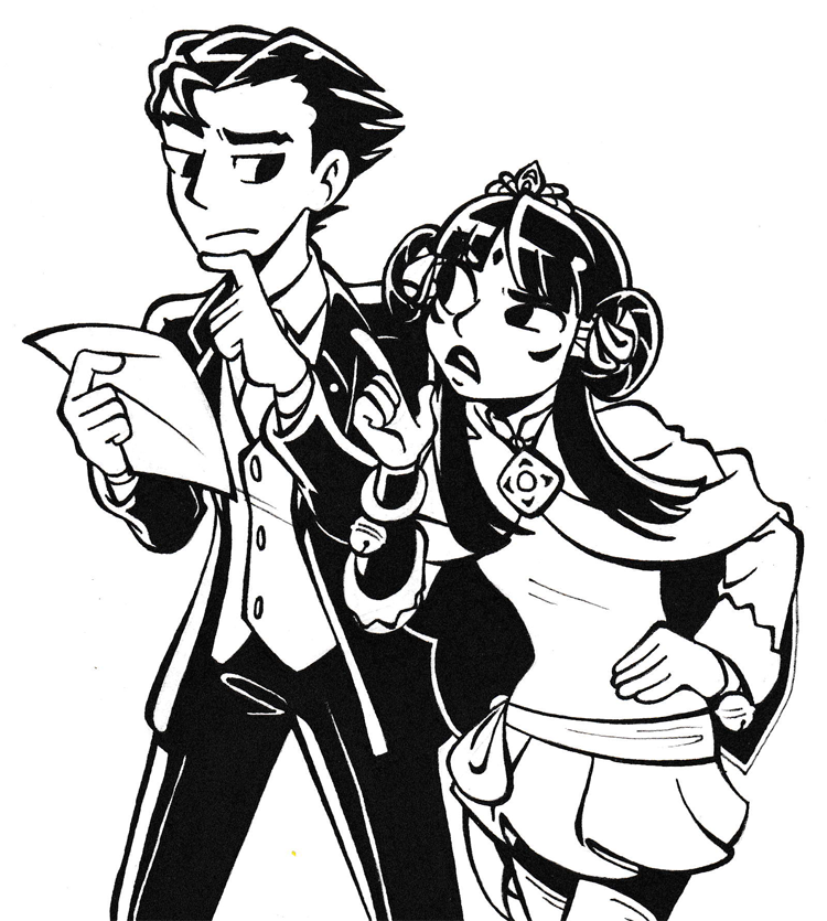 Inktober Day 10: Ace Attorney by Panoodles on DeviantArt