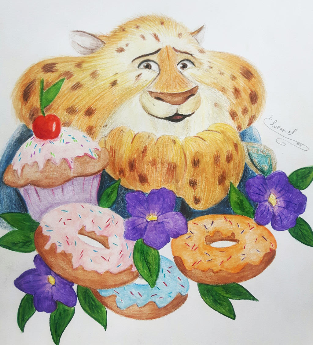 Zootopia - Benjamin Clawhauser and Sweets