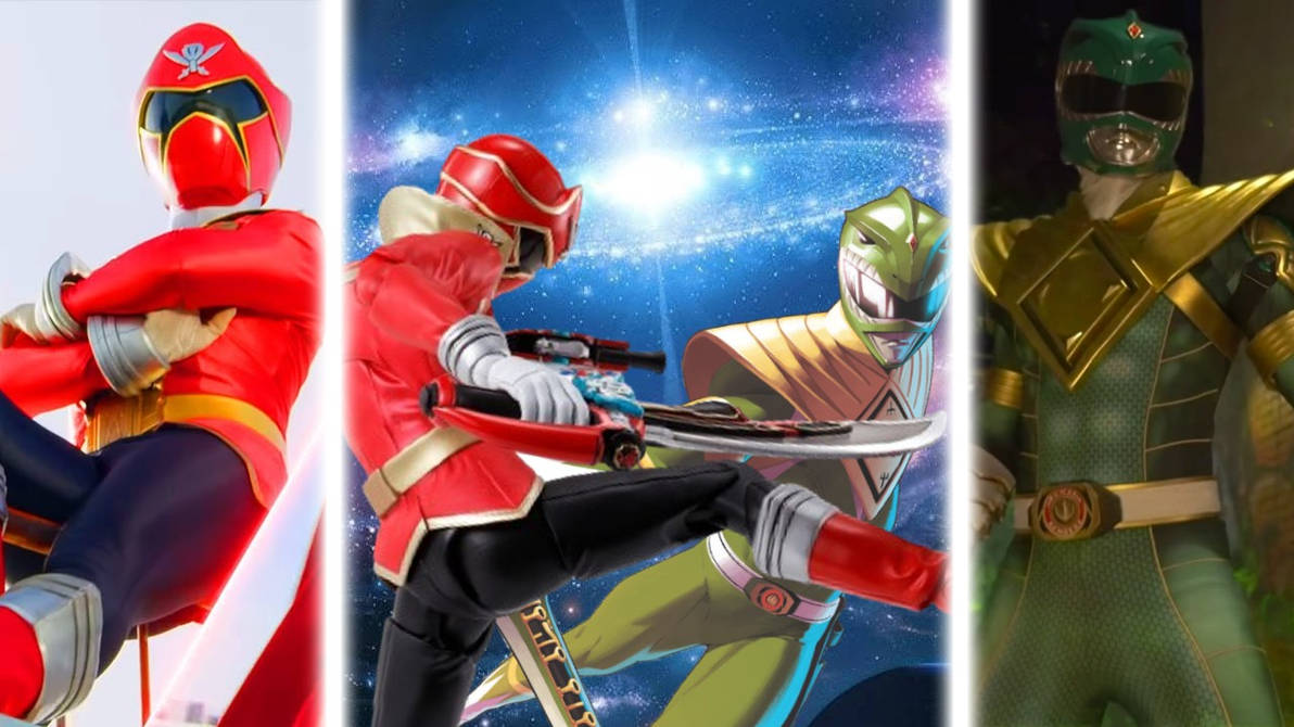G Red Ranger Vs Green Ranger Gokai Red VS Green Ranger by TokuBiggestFan on DeviantArt