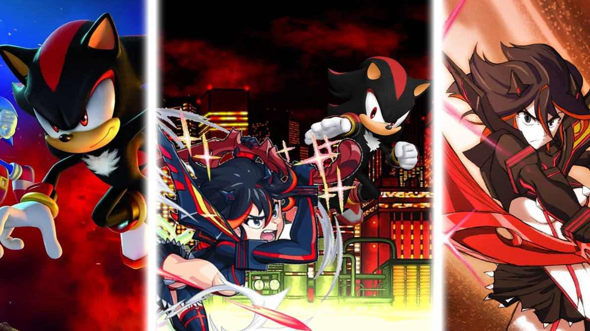 Shadow VS Ryuko Matoi Fight Art by TokuBiggestFan on DeviantArt
