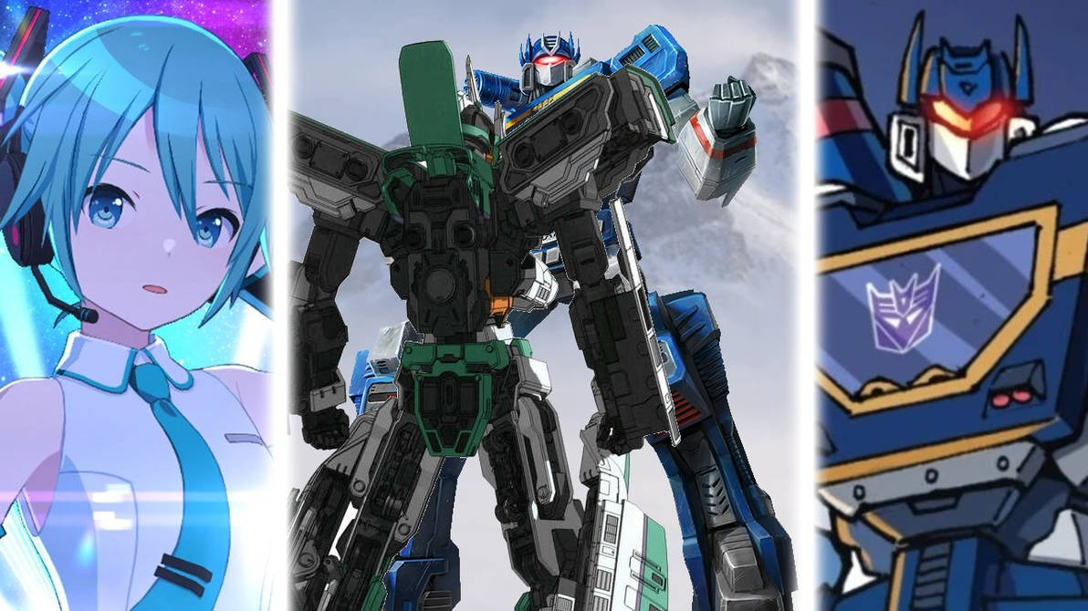 Hatsune Miku VS Soundwave Fight Art by TokuBiggestFan on DeviantArt