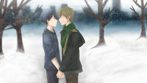 Makoto x Haruka - Out in the snow