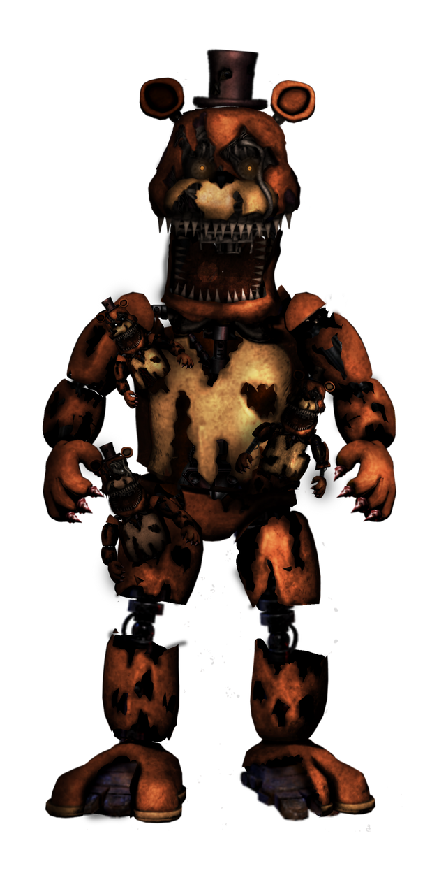 Nightmare Classic Freddy (with freddles) by SpringoMan on DeviantArt