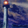 Mayne Island Cloud and Lighthouse (dark)