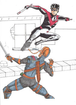 Nightwing vs Deathstroke