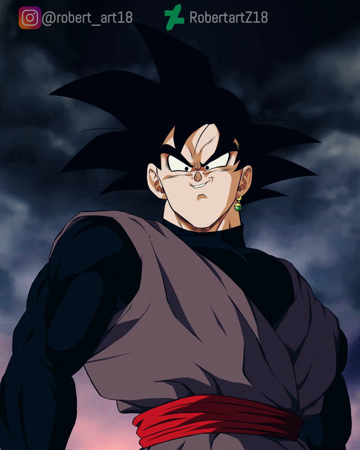 Goku Black Dragon Ball Z Style By Robertartz18 On Deviantart