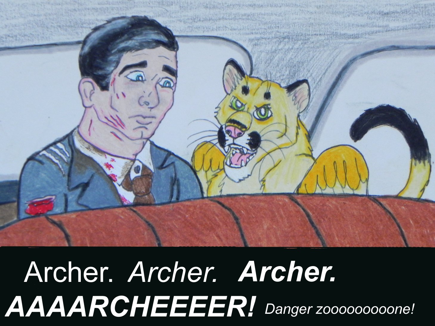 Sterling Archer and Sheba colors