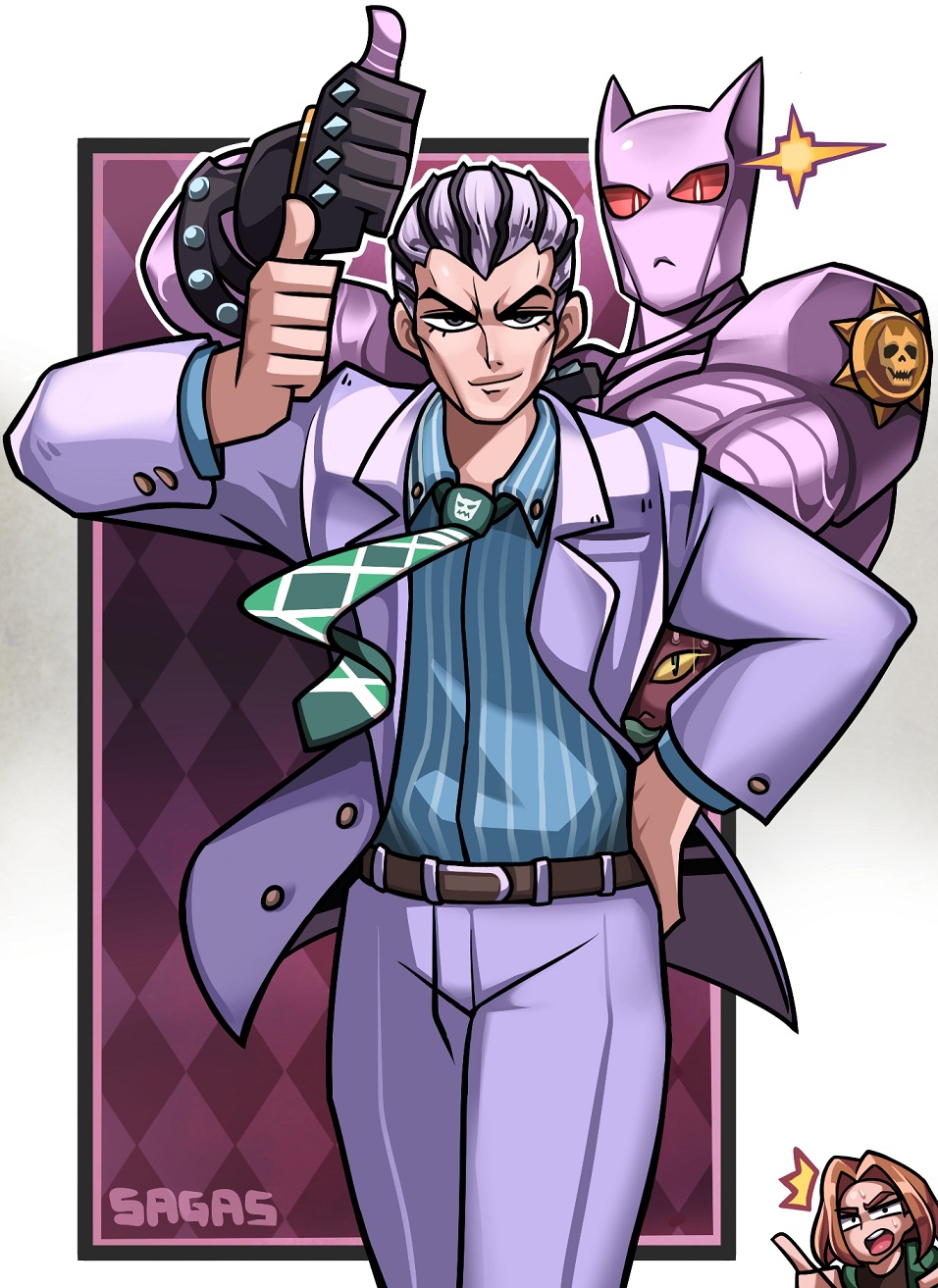 Killer Queen's pose, JoJo's Bizarre Adventure