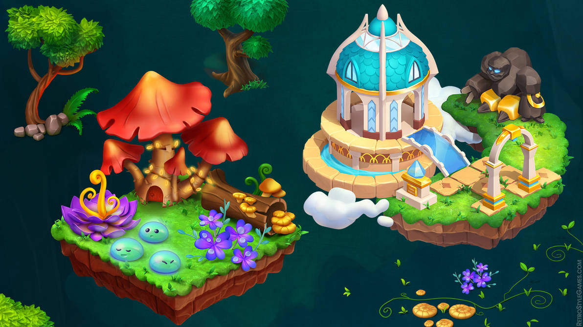 Fantasy Locations - Game Environment by RetroStyle-Games on DeviantArt