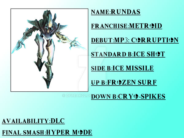 Deviantart Rundas Super Smash Bros. United: Rundas by DFreak22 on DeviantArt