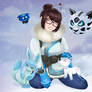 Mei, Vulpix, Glaceon, Glalie (Overwatch-Pokmon) 