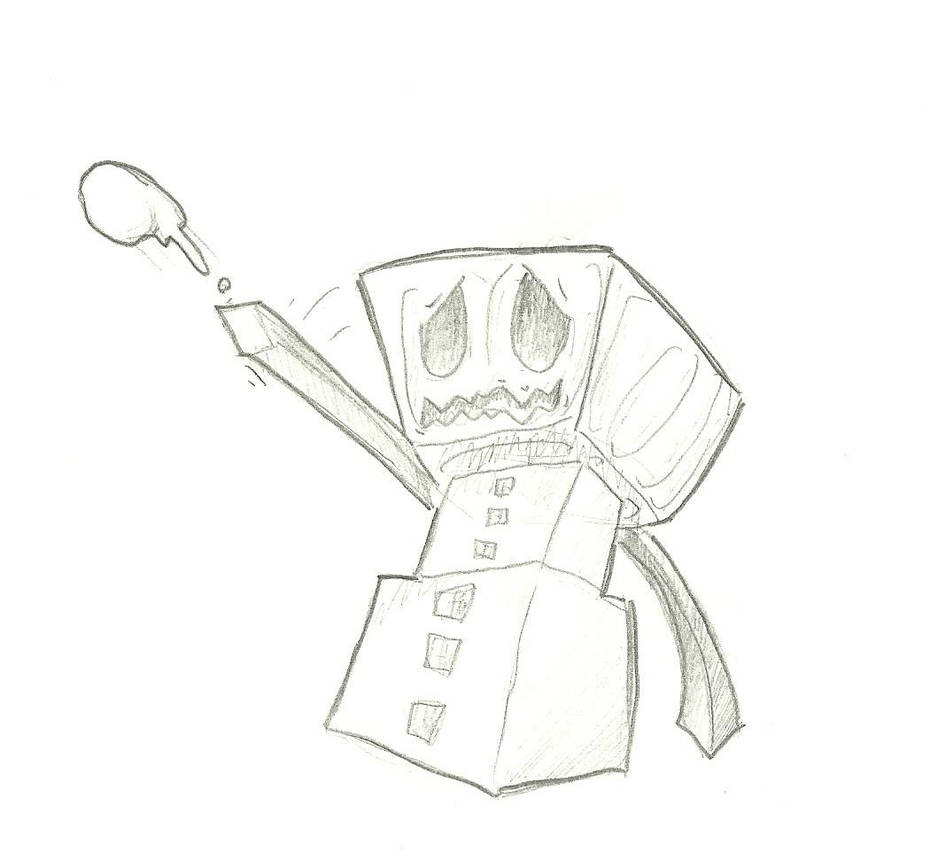 Snow golem from Minecraft by Caosespacial257 on DeviantArt