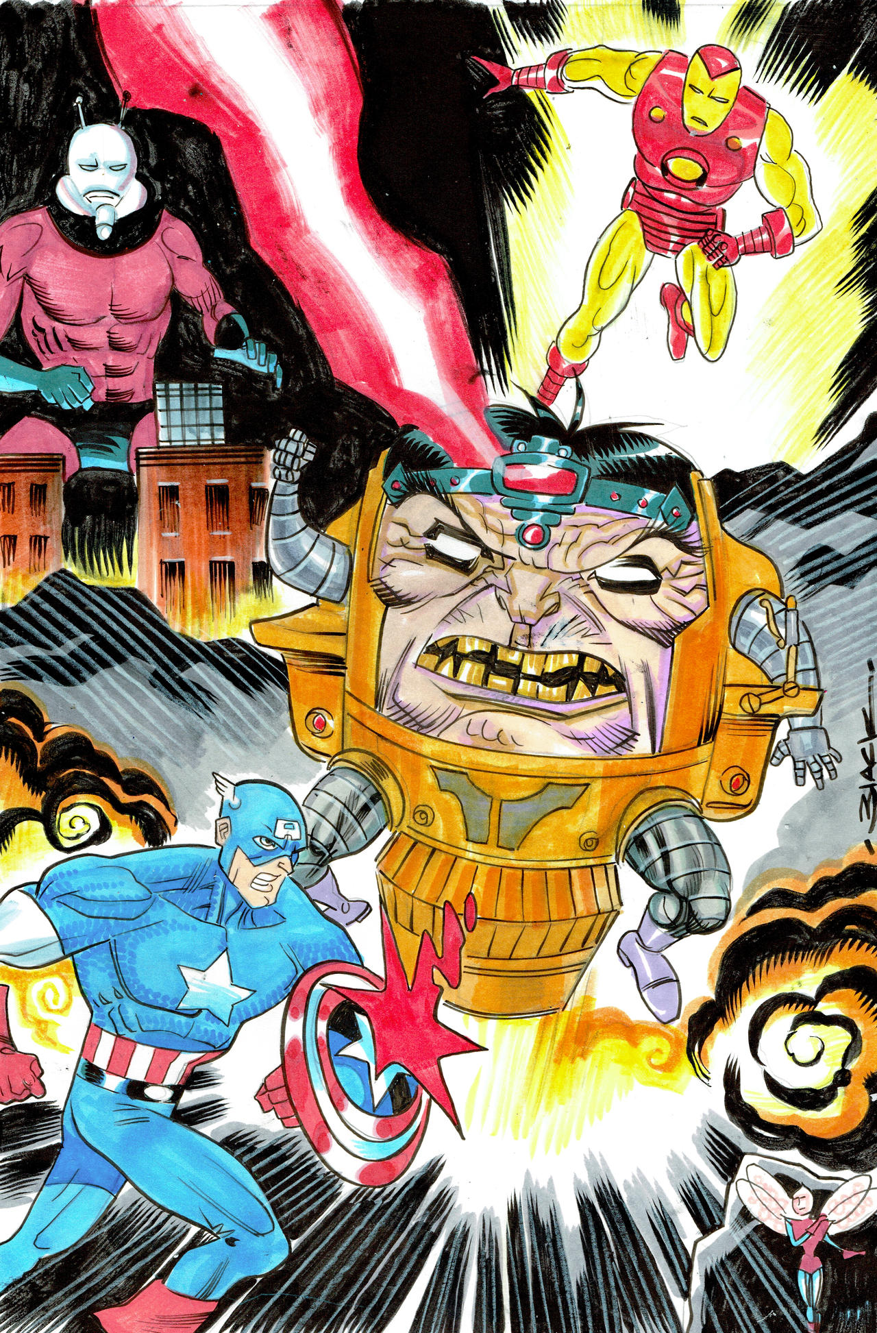 Modok by danablackarts on DeviantArt
