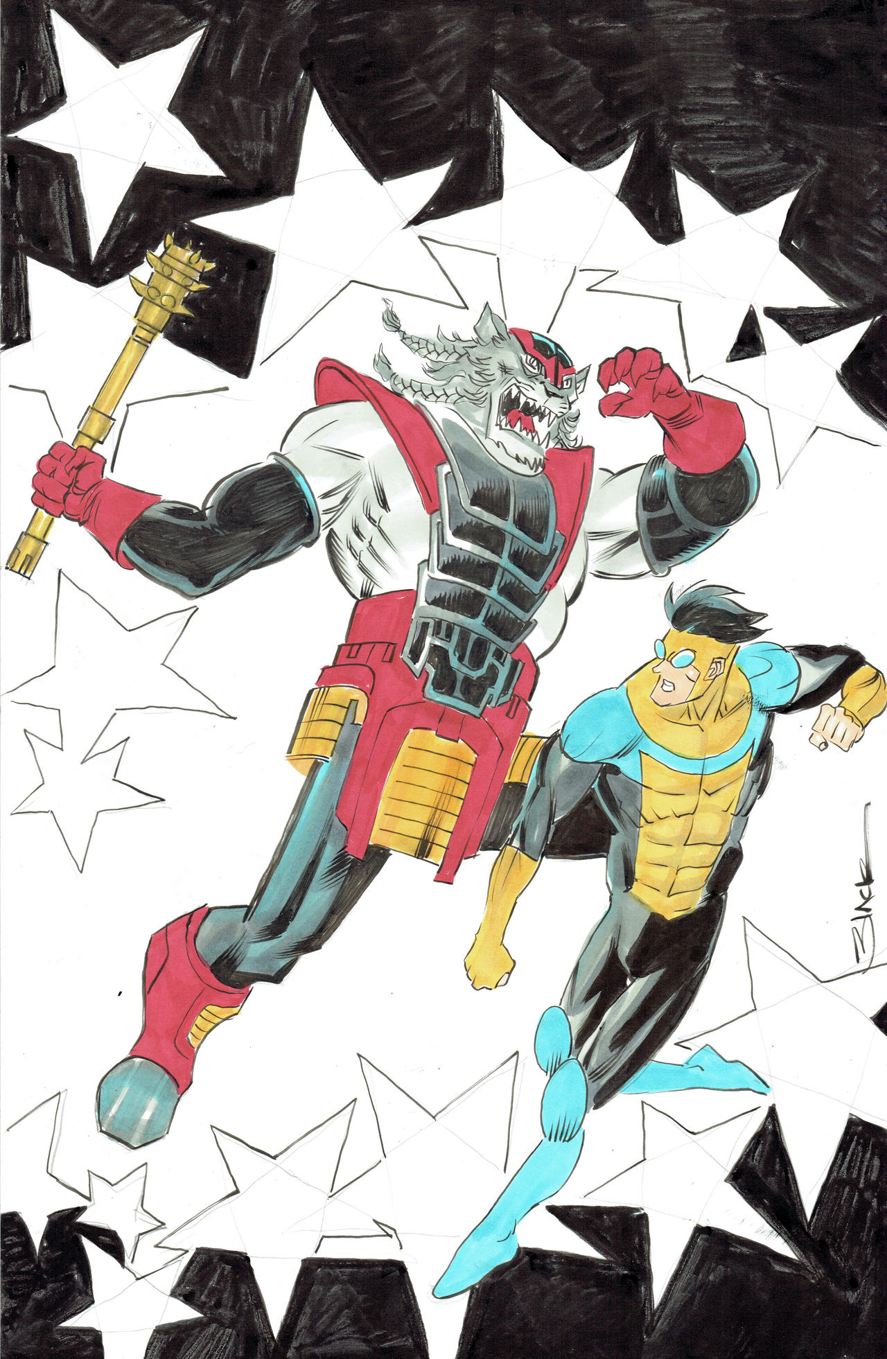 Invincible Battle Invincible Battle Beast by danablackarts on DeviantArt