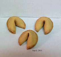 Fortune cookies in Sculpey