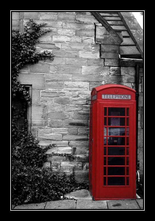 English phone booth