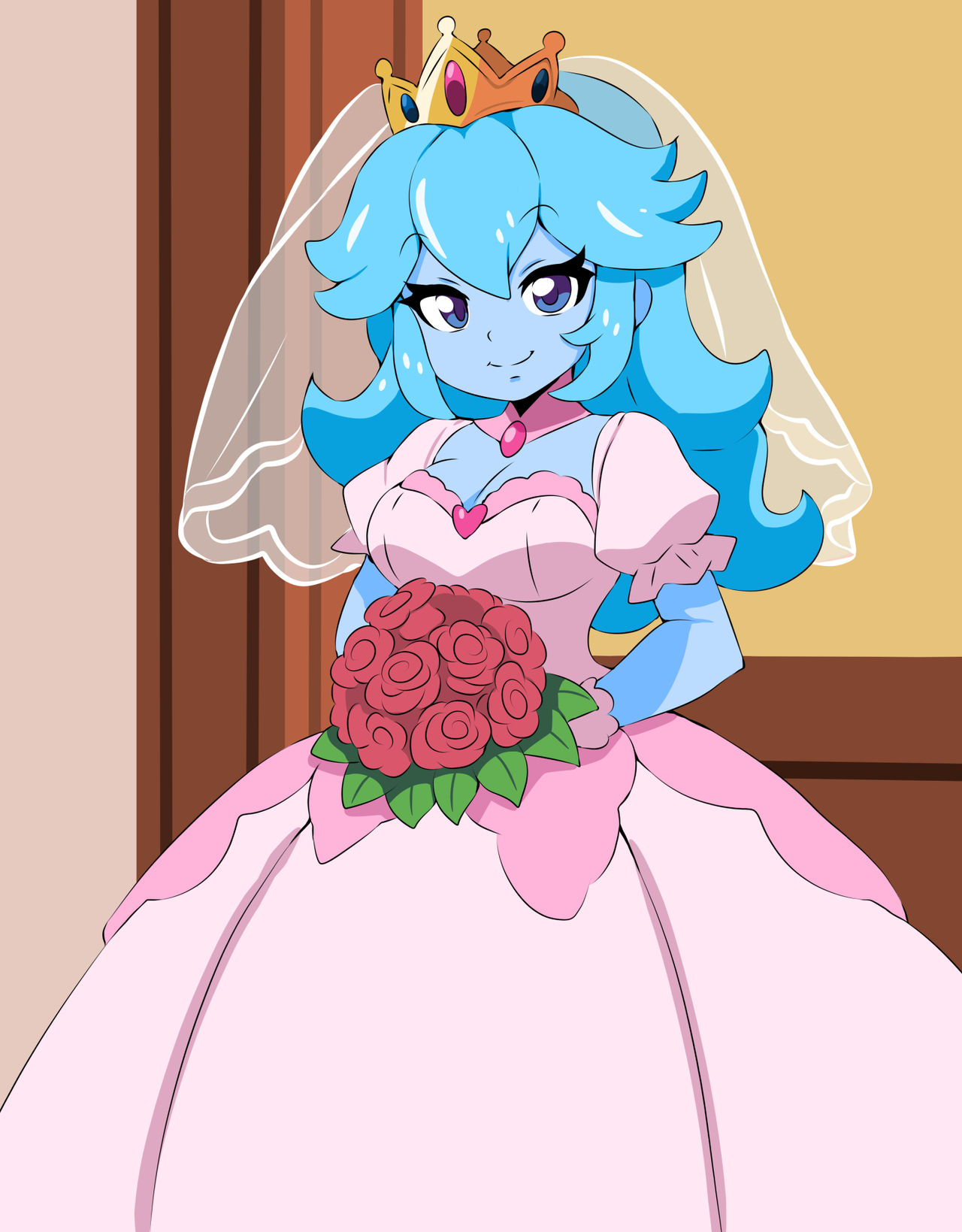 Princessblue28 Princess Blue Peach wedding by AokuShan on DeviantArt