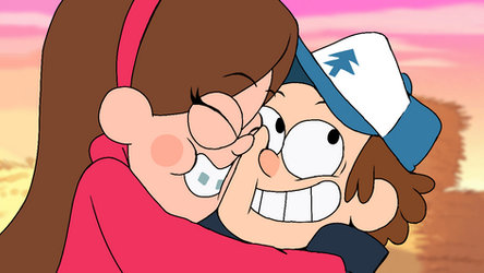 Mabel and Dipper - Hugging
