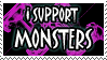 I support monsters -stamp by Sysirauta