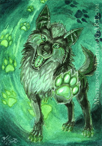 ACEO Look At My Shiny Paw