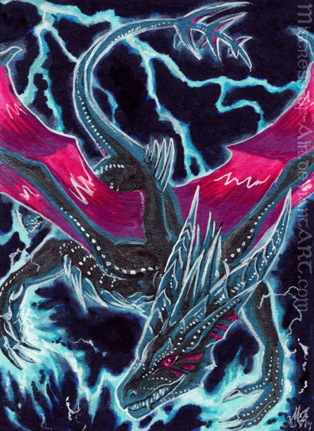 ACEO Night Lightning