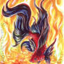 ACEO Fire Fish