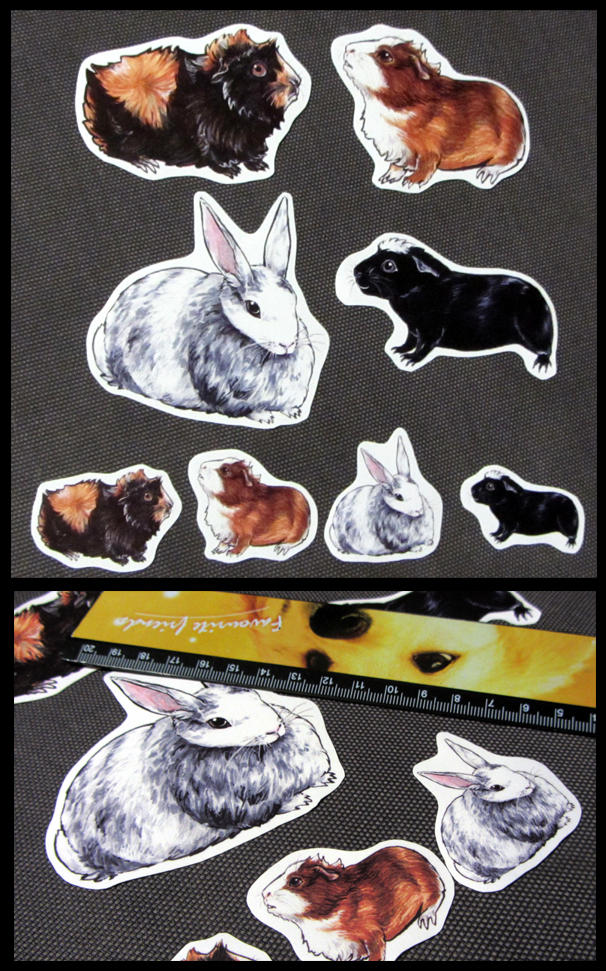 Peegs and Bun stickers