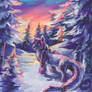 ACEO Winter Evening