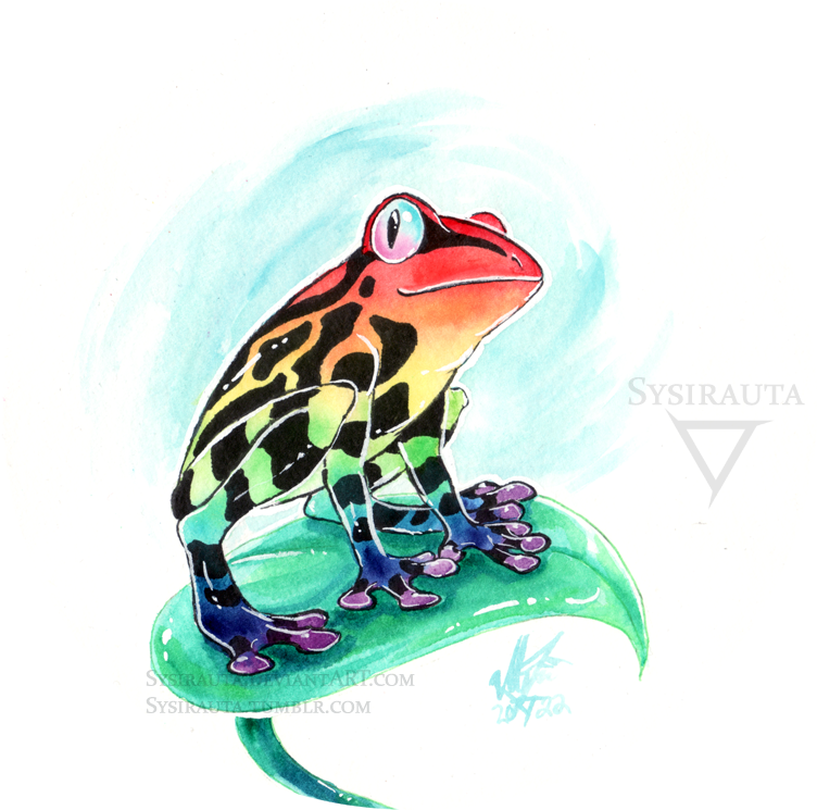 Rainbow Frog by Sysirauta on DeviantArt