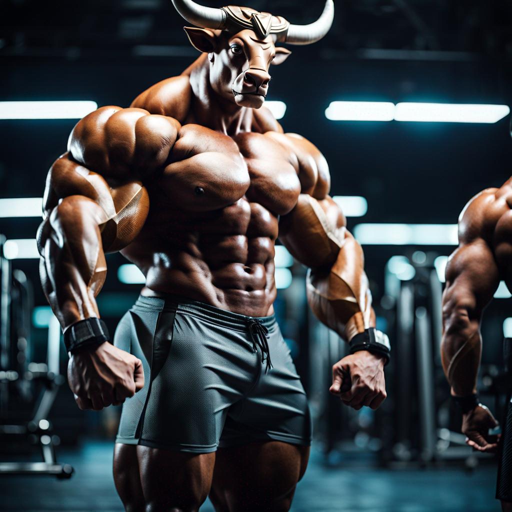 Muscular anthropomorphic bull in bikini, in full w by zenyat on DeviantArt