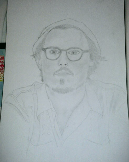 Johnny Depp drawing