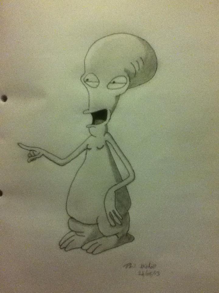Quick doodle of Rodger from American Dad by philnicholl13 on DeviantArt