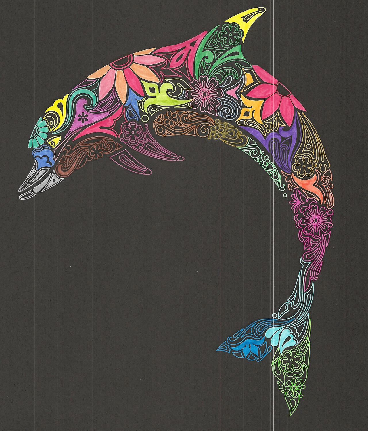 dauphin cahier de coloriage adulte by opale-malanea on DeviantArt