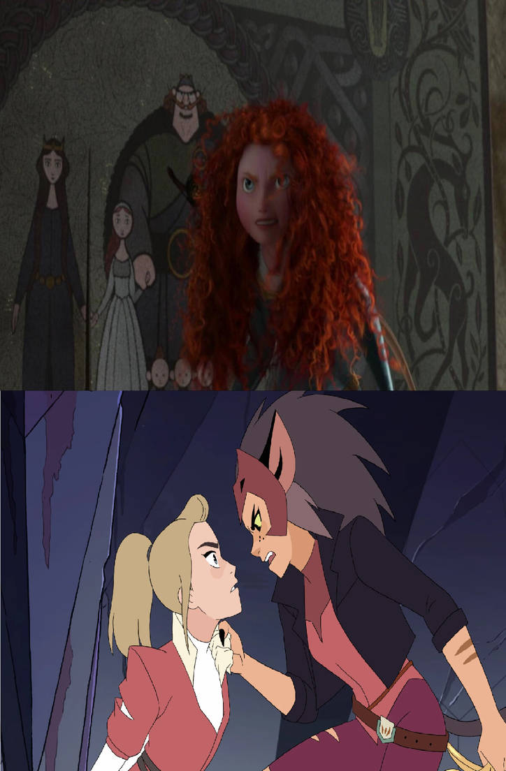 Adora captured makes Merida angry by KayloshiWarrior on DeviantArt